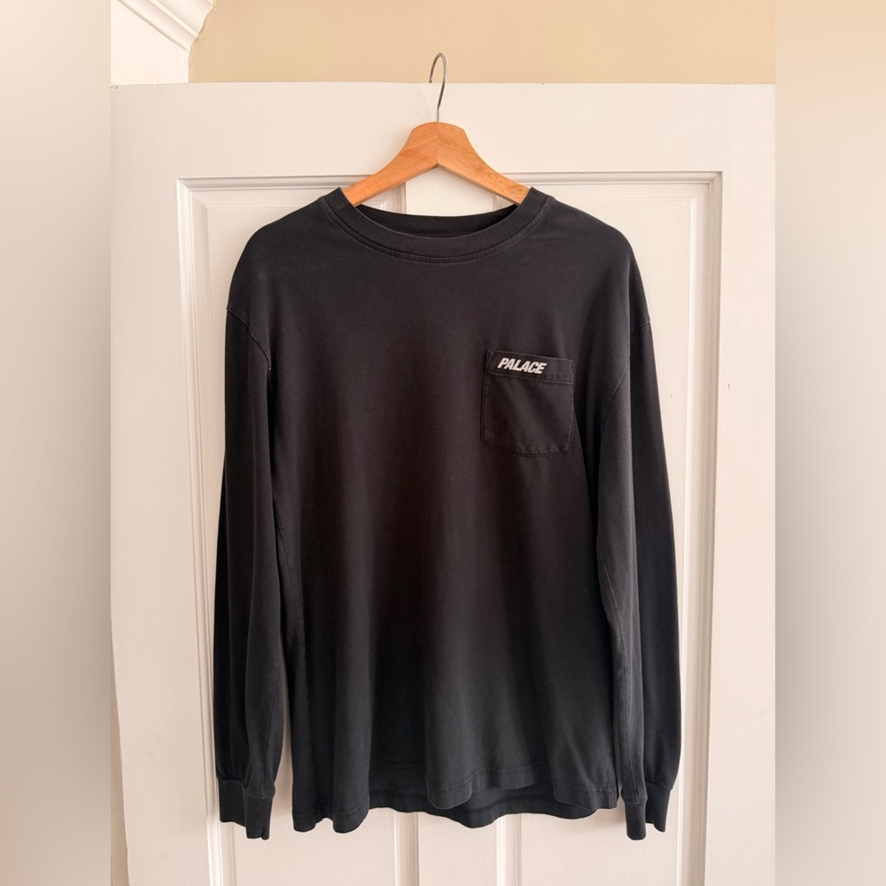 PALACE Black Crew Neck Long Sleeve